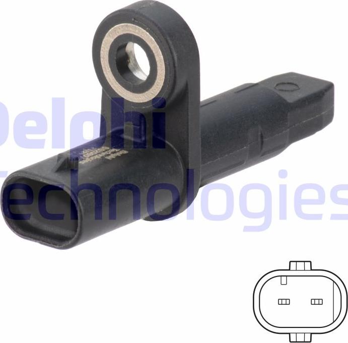 Delphi SS20801 - Senzor,turatie roata - allinparts.ro