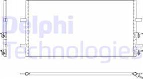 Delphi TSP0225640 - Condensator, climatizare - allinparts.ro