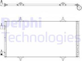 Delphi TSP0225637 - Condensator, climatizare - allinparts.ro