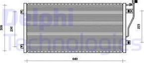 Delphi TSP0225008 - Condensator, climatizare - allinparts.ro
