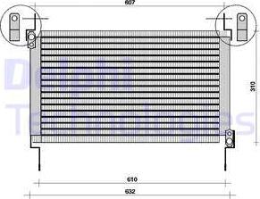 Delphi TSP0225007 - Condensator, climatizare - allinparts.ro
