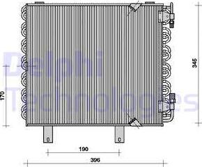 Delphi TSP0225019 - Condensator, climatizare - allinparts.ro