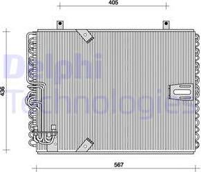 Delphi TSP0225015 - Condensator, climatizare - allinparts.ro