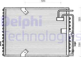 Delphi TSP0225239 - Condensator, climatizare - allinparts.ro