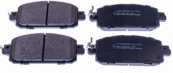 Denckermann B111563 - Set placute frana,frana disc - allinparts.ro