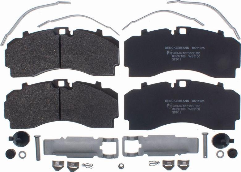 Denckermann BC11025 - Set placute frana,frana disc allinparts.ro