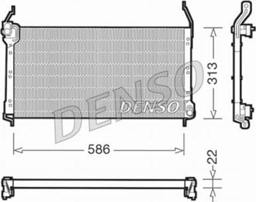 Denso DCN09014 - Condensator, climatizare - allinparts.ro