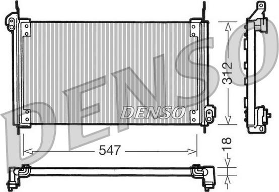 Denso DCN09010 - Condensator, climatizare - allinparts.ro