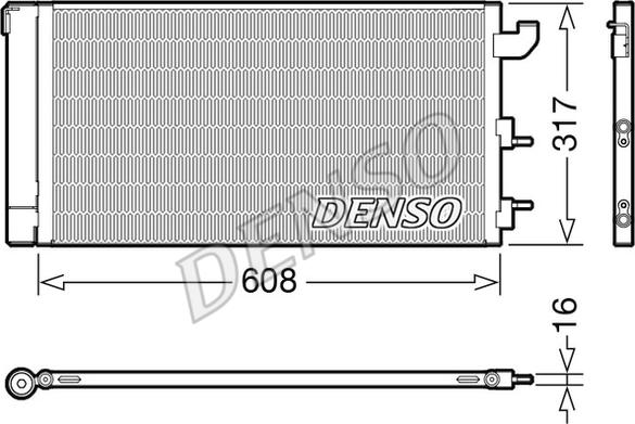 Denso DCN09144 - Condensator, climatizare - allinparts.ro