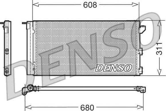 Denso DCN09105 - Condensator, climatizare - allinparts.ro