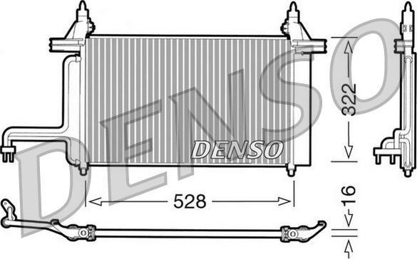 Denso DCN09130 - Condensator, climatizare allinparts.ro