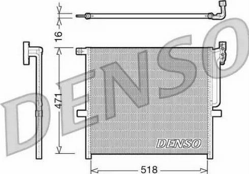 Denso DCN05001 - Condensator, climatizare - allinparts.ro