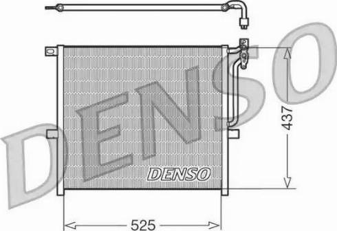 Denso DCN05008 - Condensator, climatizare - allinparts.ro