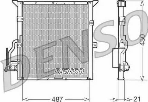 Denso DCN05002 - Condensator, climatizare - allinparts.ro