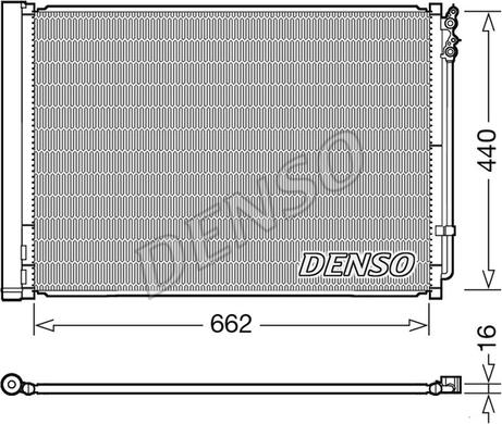 Denso DCN05032 - Condensator, climatizare - allinparts.ro