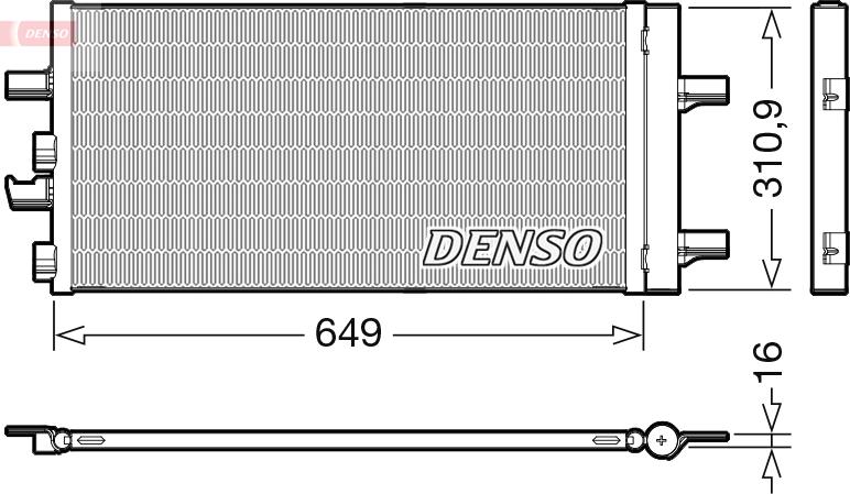 Denso DCN05104 - Condensator, climatizare allinparts.ro