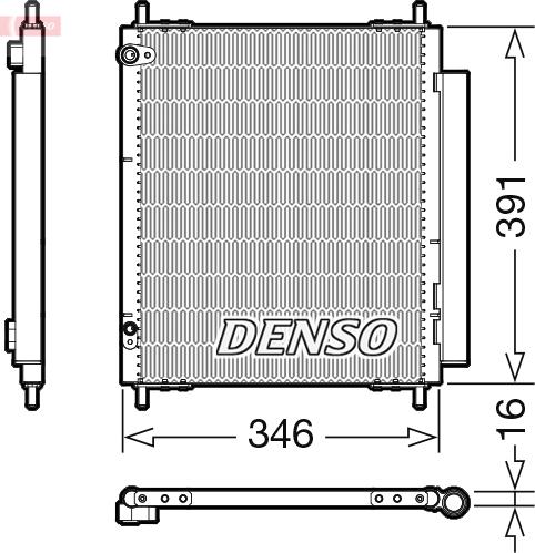 Denso DCN07003 - Condensator, climatizare allinparts.ro