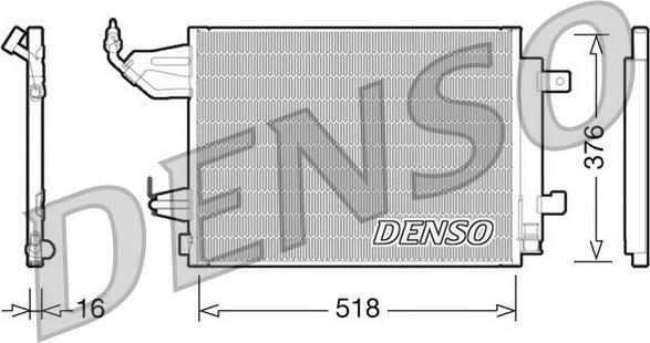 Denso DCN16001 - Condensator, climatizare - allinparts.ro