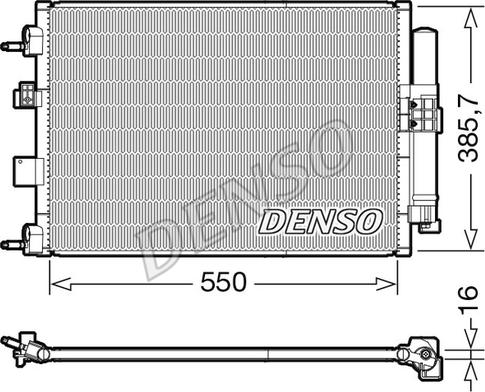 Denso DCN10046 - Condensator, climatizare - allinparts.ro