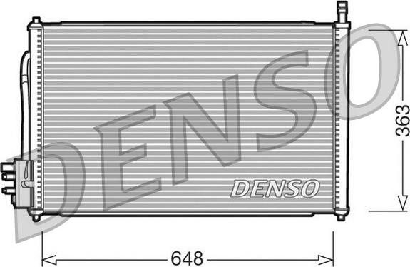 Denso DCN10006 - Condensator, climatizare - allinparts.ro