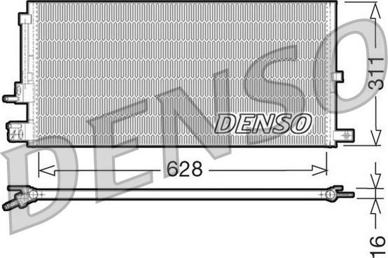 Denso DCN11007 - Condensator, climatizare - allinparts.ro