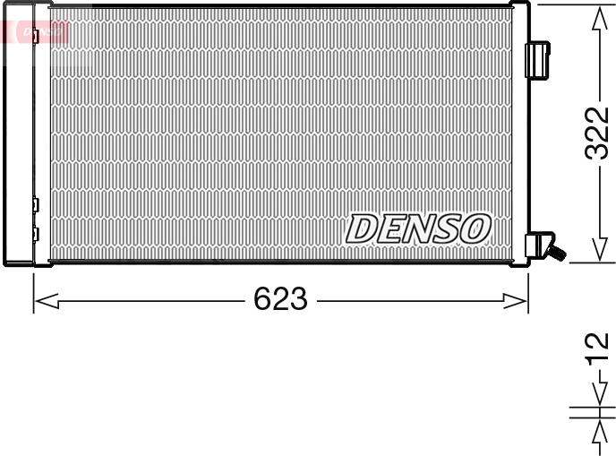 Denso DCN11010 - Condensator, climatizare - allinparts.ro