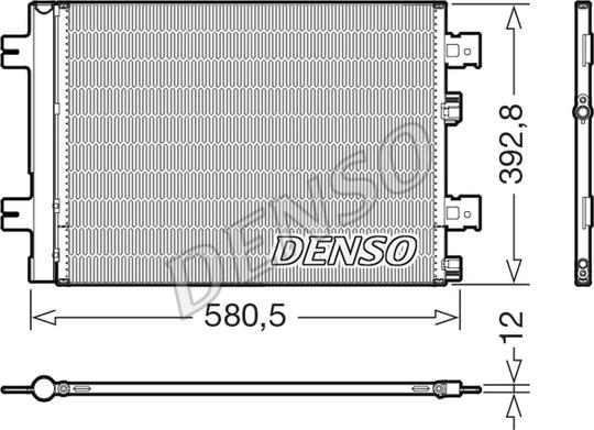 Denso DCN37005 - Condensator, climatizare - allinparts.ro
