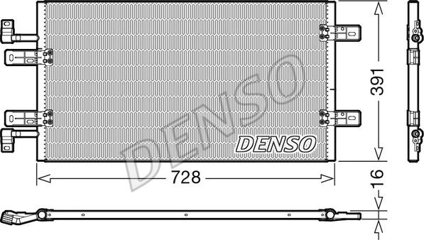 Denso DCN20019 - Condensator, climatizare - allinparts.ro