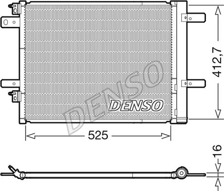 Denso DCN21022 - Condensator, climatizare allinparts.ro