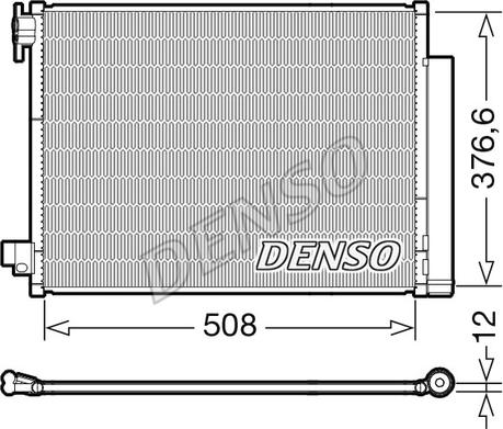 Denso DCN23052 - Condensator, climatizare - allinparts.ro