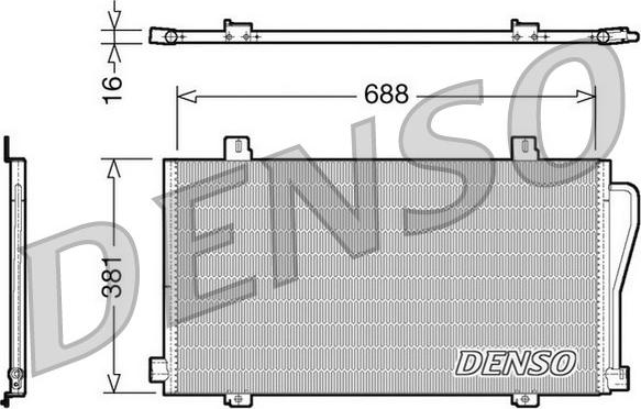 Denso DCN23017 - Condensator, climatizare - allinparts.ro