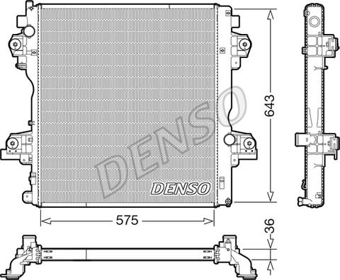 Denso DRM50140 - Radiator, racire motor allinparts.ro