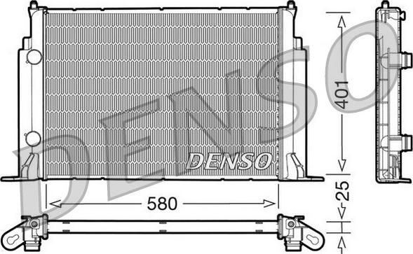 Denso DRM09122 - Radiator, racire motor allinparts.ro