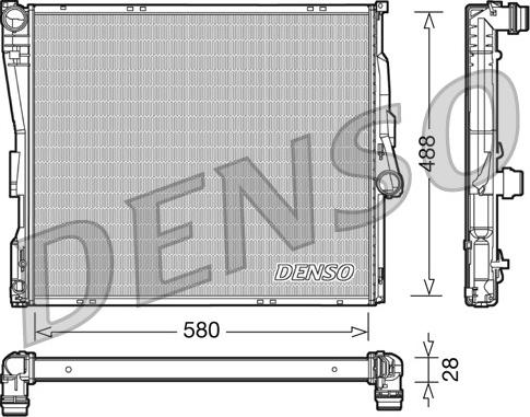 Denso DRM05090 - Radiator, racire motor - allinparts.ro