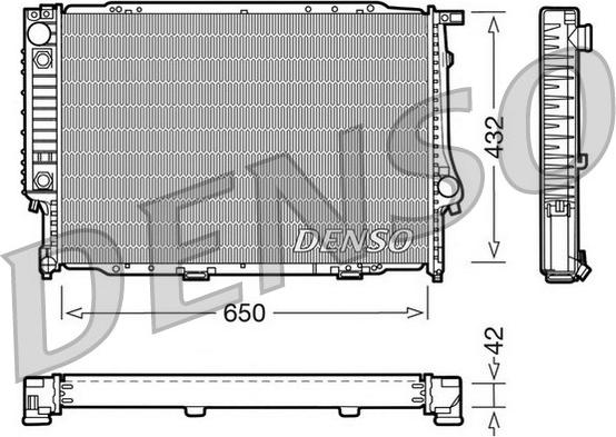 Denso DRM05054 - Radiator, racire motor - allinparts.ro