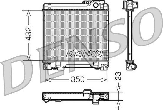 Denso DRM05013 - Radiator, racire motor - allinparts.ro