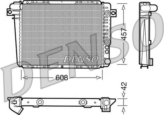 Denso DRM05070 - Radiator, racire motor - allinparts.ro
