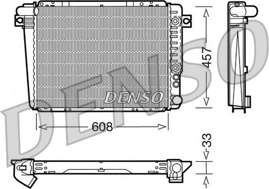 Denso DRM05071 - Radiator, racire motor - allinparts.ro