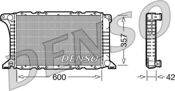 Denso DRM10090 - Radiator, racire motor - allinparts.ro