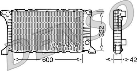 Denso DRM10097 - Radiator, racire motor - allinparts.ro