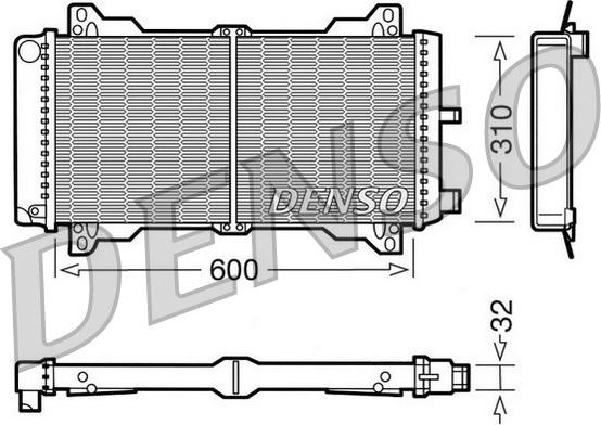 Denso DRM10014 - Radiator, racire motor allinparts.ro