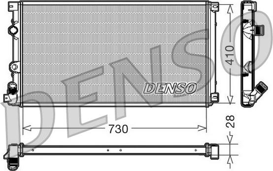 Denso DRM23090 - Radiator, racire motor - allinparts.ro