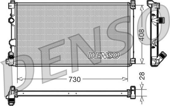 Denso DRM23092 - Radiator, racire motor - allinparts.ro