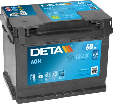 DETA DK600 - Baterie de pornire allinparts.ro