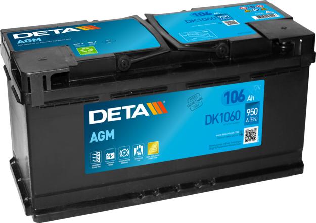DETA DK1060 - Baterie de pornire allinparts.ro