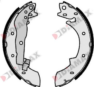 Diamax N01064 - Set saboti frana - allinparts.ro