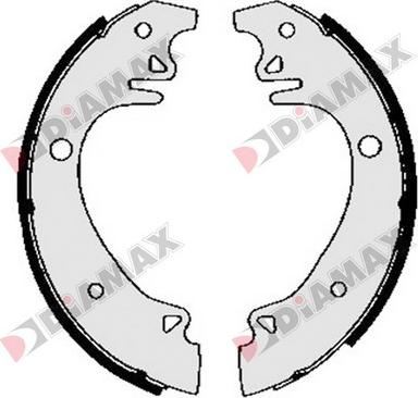 Diamax N01038 - Set saboti frana - allinparts.ro