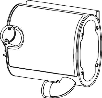 Dinex 80423 - Toba esapament finala - allinparts.ro