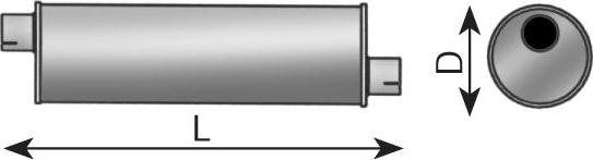 Dinex 21327 - Amortizor zgomot mijloc / spate - allinparts.ro