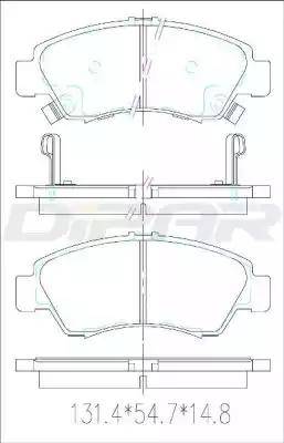 Ditas DFB5242 - Set placute frana,frana disc - allinparts.ro